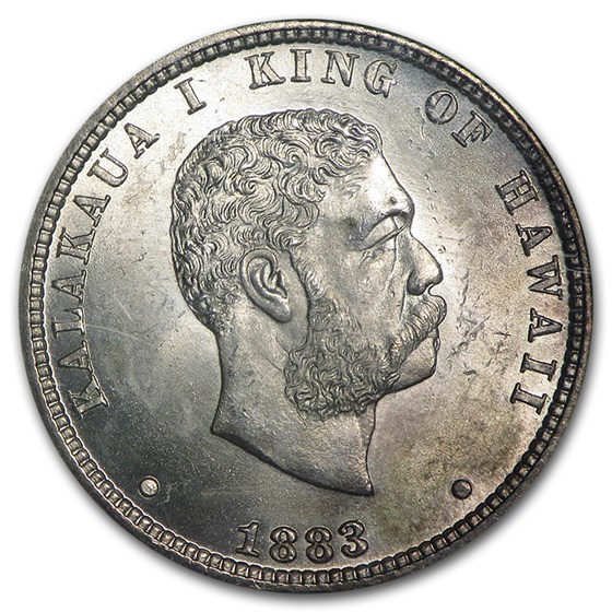 1883 Hawaii Quarter MS65 NGC Hawaiian Coins APMEX